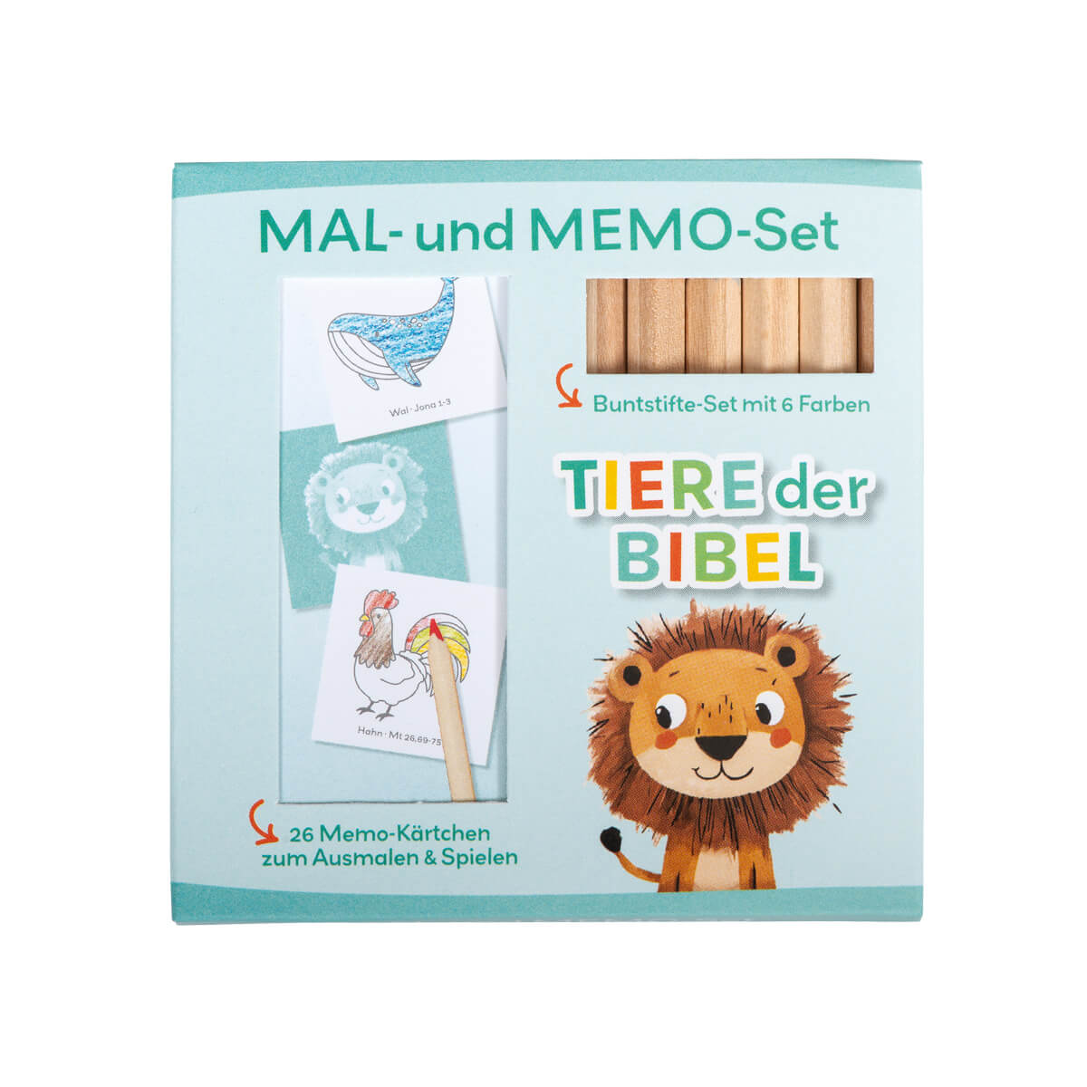 Mal- und Memo-Set Löwe