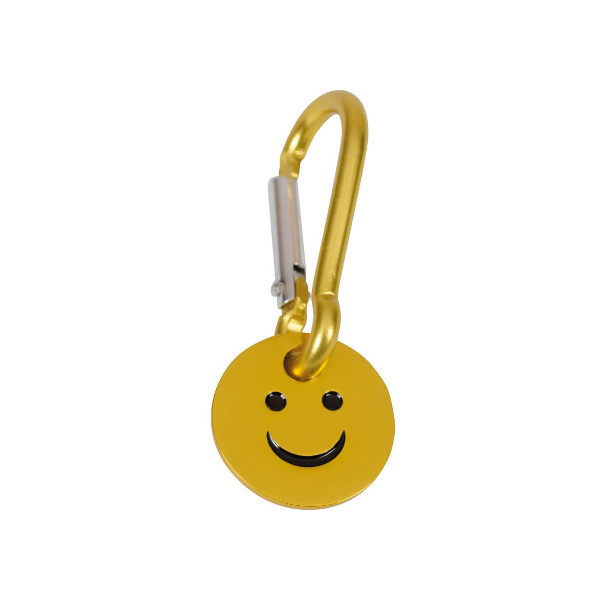 Schlüsselanhänger Smiley gelb