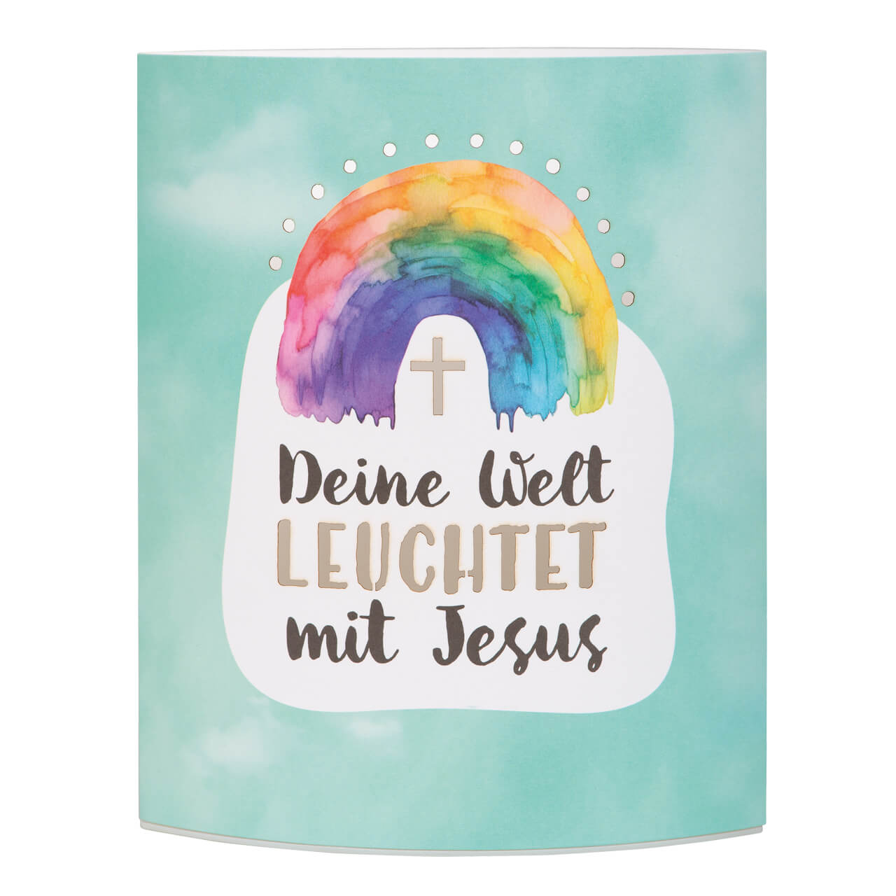 Papier LED Dekoleuchte Regenbogen